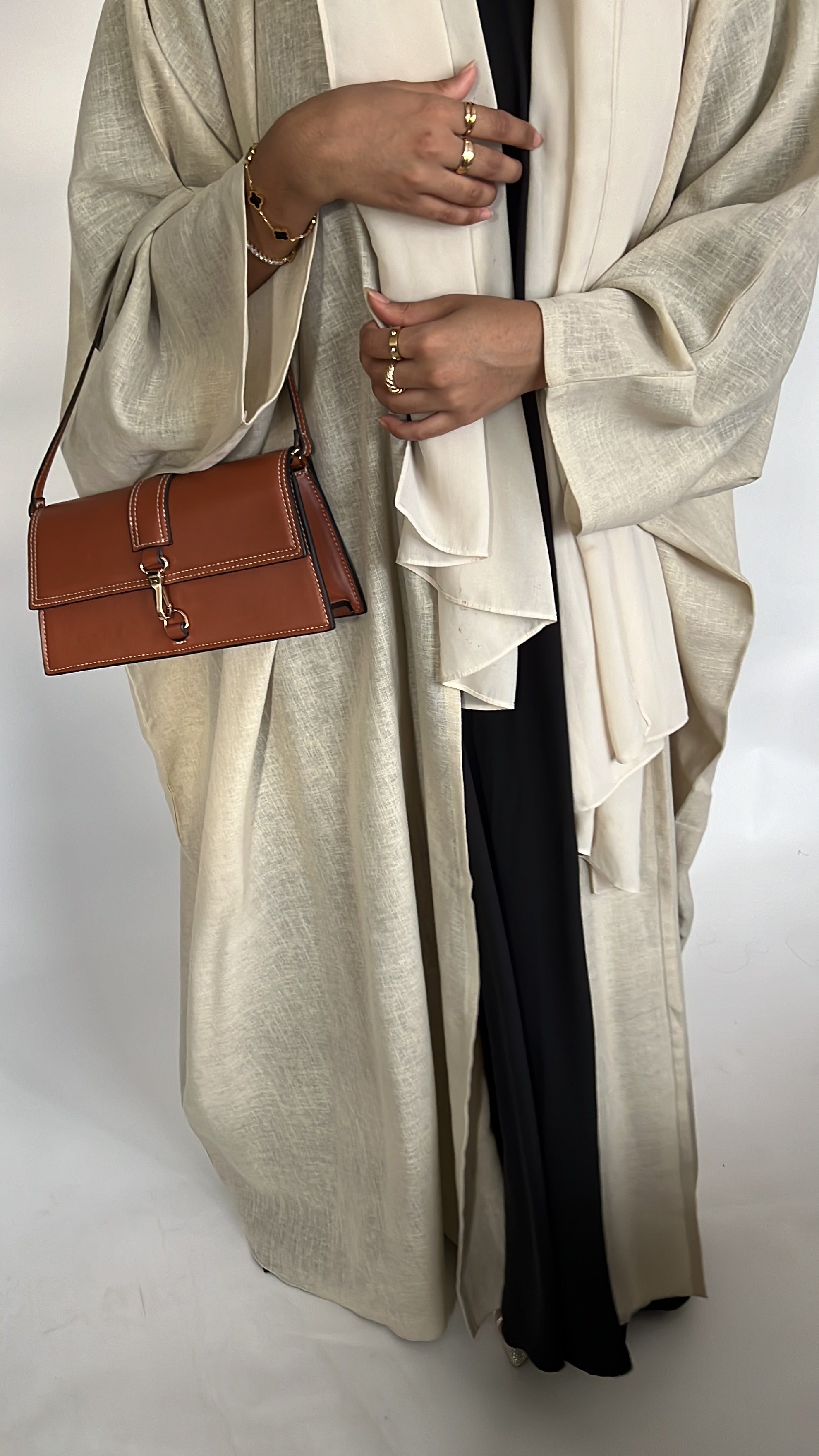 Linen Wrap Abaya