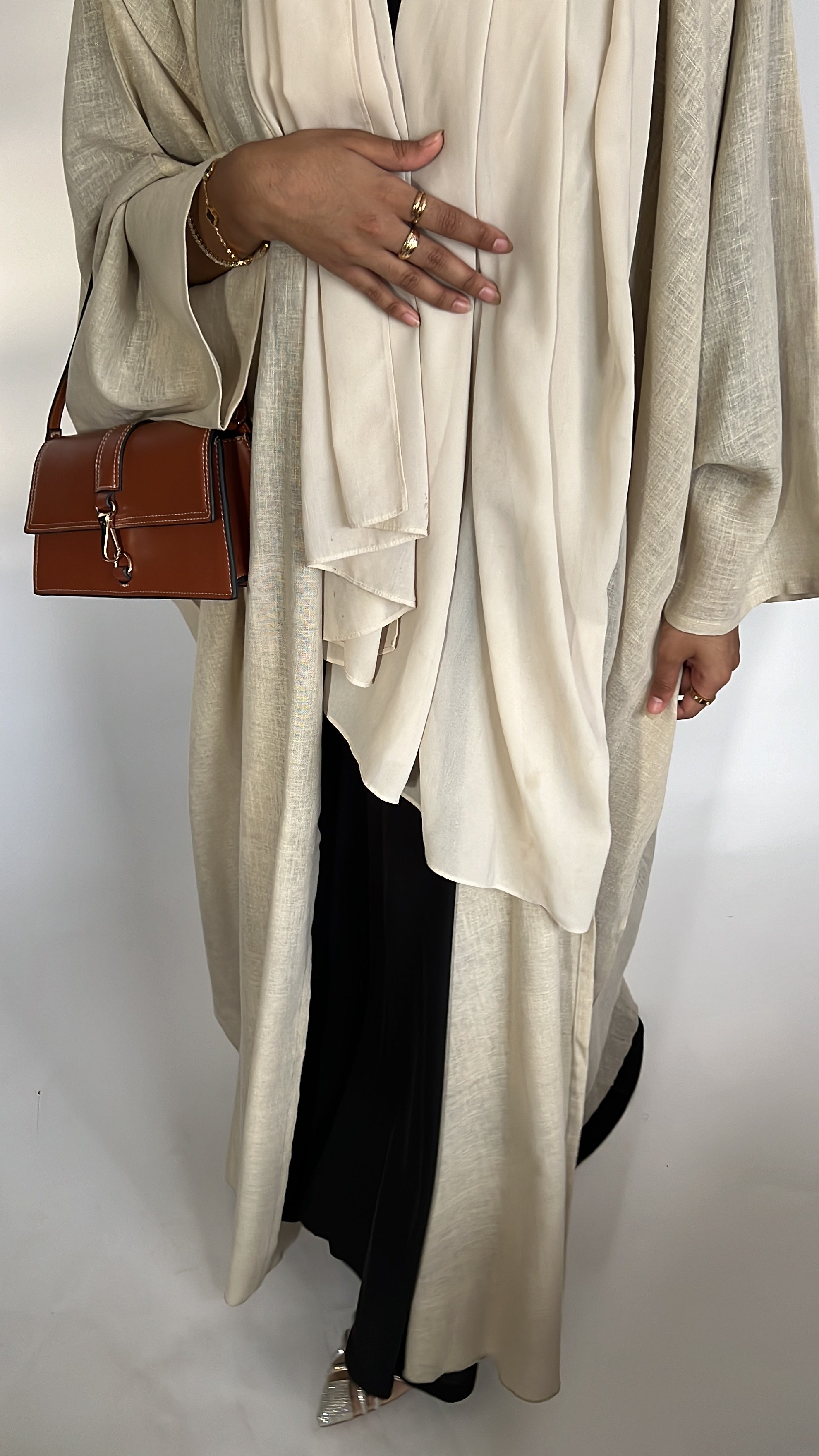 Linen Wrap Abaya