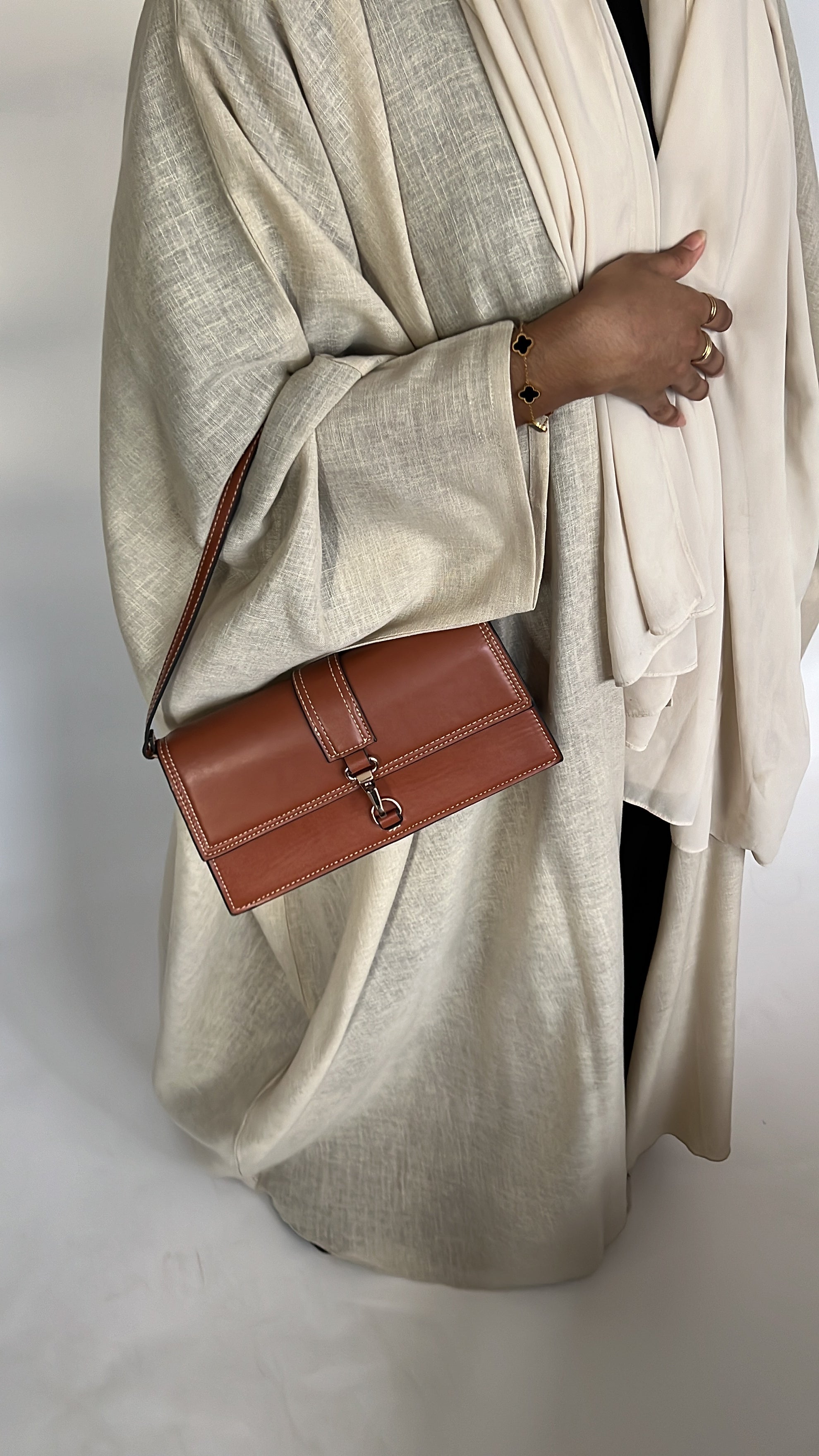 Linen Wrap Abaya