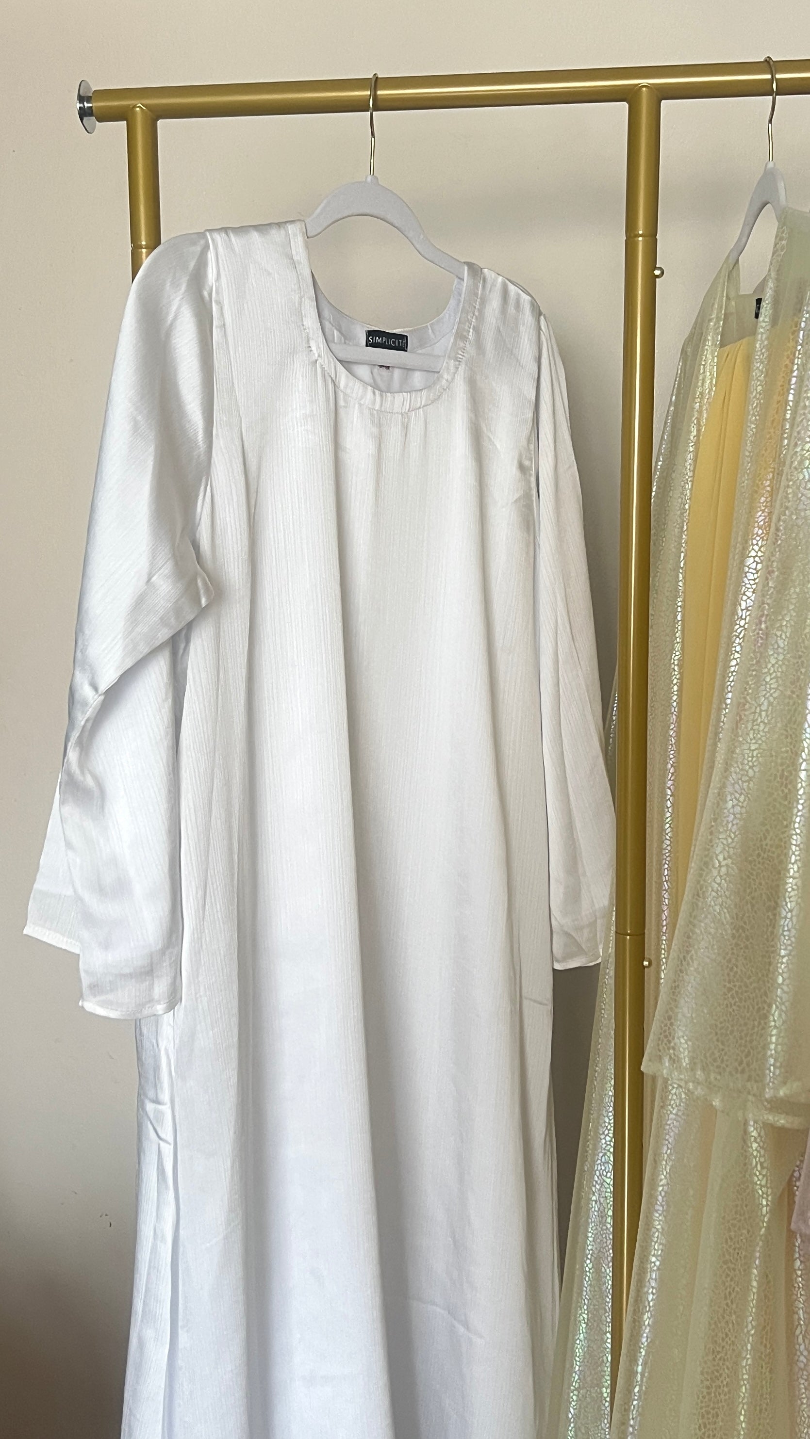 Lined White Inner Slip